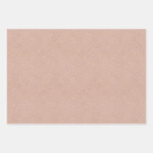 Boho Blush roze beige Gold Hearts Inpakpapier Vel (Voorkant 3)