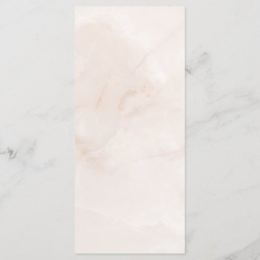 Boho Blush Roze Bloemen Bruiloft Menu Kaart (Achterkant)