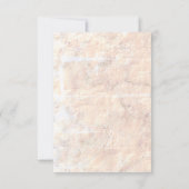 Boho Blush Roze Bloemen Storybook Bruiloft RSVP Kaartje (Achterkant)