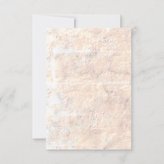 Boho Blush Roze Bloemen Storybook Bruiloft RSVP Kaartje (Achterkant)