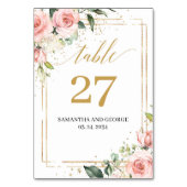 Boho Blush roze bloemeneucalyptus goud Kaart (Voorkant)