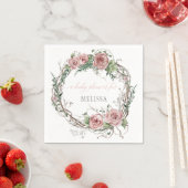BOHO Blush Roze Bloemenkind Shower Servet (Insitu)