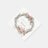 BOHO Blush Roze Bloemenkind Shower Servet (Hoek)