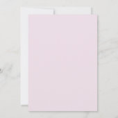 Boho Blush Roze Bloemige Bruidsfeest Kaart (Achterkant)