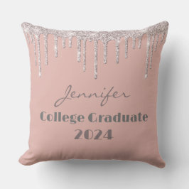 Boho Blush Roze College Afstuderen Sierkussen