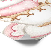 Boho Blush Roze Een Baby is Op Komst Welkom Bord Poster (Hoek)