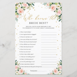 Boho blush roze floral die de bruid het beste kent