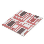 Boho Blush Roze Geometric Squares Keramische tegel Tegeltje<br><div class="desc">Geweldig decorerend accent voor thuisdecor! Boho Thed Tiles</div>