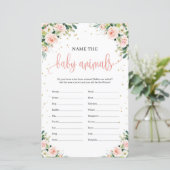 Boho blush roze gouden babydieren wild (Staand voorkant)