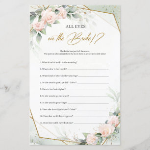 Boho blush roze groen Alle ogen op de bruid