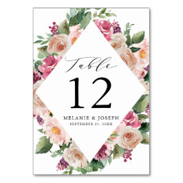 Boho Blush & Roze Lente Aquarel Bloemachtige Trouw Kaart