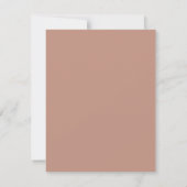 Boho Blush Roze Modern Minimalistisch Vrijgezellen Kaart (Achterkant)