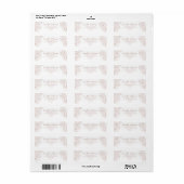 Boho Blush Roze Moderne Trouw Retouradres Etiket (Full Sheet)
