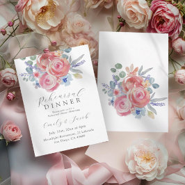 Boho Blush Roze Oefendiner Kaart
