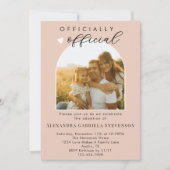 Boho Blush Roze Officiële Adoptiedag Viering Kaart (Voorkant)