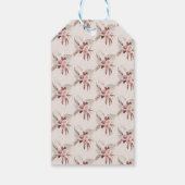 Boho Blush Roze Pampagras Gedroogde Bloemen Cadeaulabel (Achterkant)