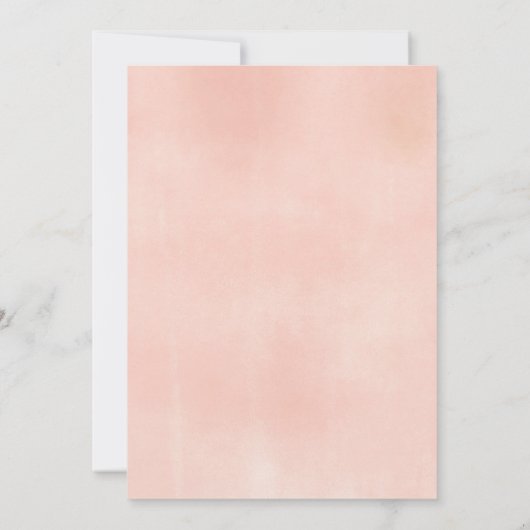 Boho blush roze pastel bruidsmeisjesfeest kaart (Achterkant)