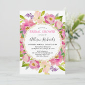 Boho blush roze pastel vrijgezellenfeest kaart (Staand voorkant)