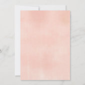 Boho blush roze pastel vrijgezellenfeest kaart (Achterkant)