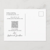 Boho Blush Roze Roze Legante Foliage Sparen de Dat Aankondigingskaart (Achterkant)