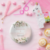 Boho blush roze rozen eucalyptus groen goud papieren kommen (Feest)