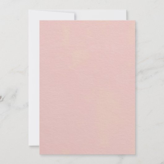 Boho Blush Roze Vlinder Doop & 1e Verjaardag Kaart (Achterkant)