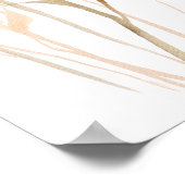 BOHO BLUSH ROZE WATERVERF BLOEMIGE BABY IN BLOEI POSTER (Hoek)