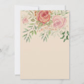 Boho Blush Rozen Waterverf Art Kaart (Achterkant)