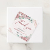 Boho blush vrijgezellenfeest gunt labels (In situ)