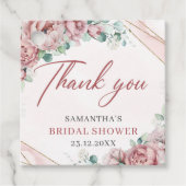 Boho blush vrijgezellenfeest gunt labels (Voorkant)