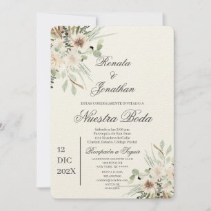 Boho boda en español kaart