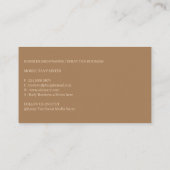 Boho Body Skincare Visitekaartje (Achterkant)