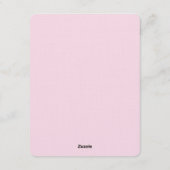 Boho Boek-Pagina Bloemen Persoonlijke Kunst Kaart (Achterkant)