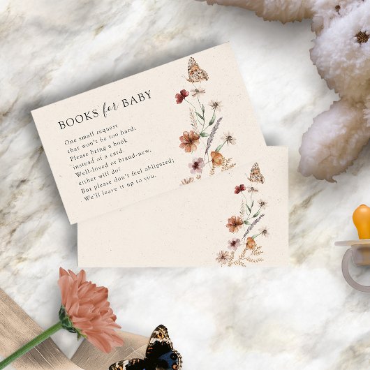 Boho-boeken voor baby-bijlagekaart informatiekaartje