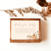 Boho Boeken voor Baby Kaart, Herfst Pompoen Baby s Kaart