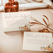 Boho Boeken voor Baby Kaart, Herfst Pompoen Baby s Kaart