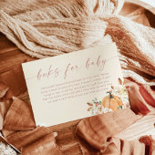 Boho Boeken voor Baby Kaart, Herfst Pompoen Baby s Kaart