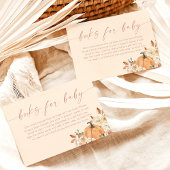 Boho Boeken voor Baby Kaart, Herfst Pompoen Baby s Kaart