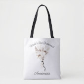 Boho Boeket Gedroogde Bloemen Bruidsmeisje Tote Bag (Voorkant)