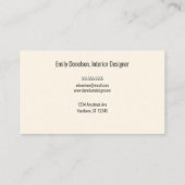 Boho Boeket Interieur Design Bloemist Visitekaartje (Achterkant)