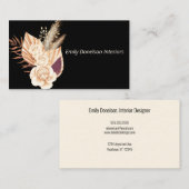 Boho Boeket Interieur Design Bloemist Visitekaartje (Voorkant / Achterkant)