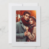 Boho boeket met vurige bloem Save The Date (Achterkant)