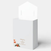 Boho boeket met vurige bloemen bedankdoosjes (Geopend)