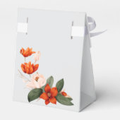 Boho boeket met vurige bloemen bedankdoosjes (Achterkant)