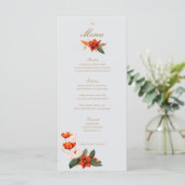 Boho boeket met vurige bloemen Menu (Staand voorkant)