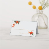 Boho boeket met vurige bloemen plaatskaartje (Voorkant)