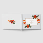 Boho boeket met vurige bloemen Witte bloemen Gastenboek (Volledig)