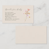 Boho boekt voor Baby Kaart (Voorkant / Achterkant)