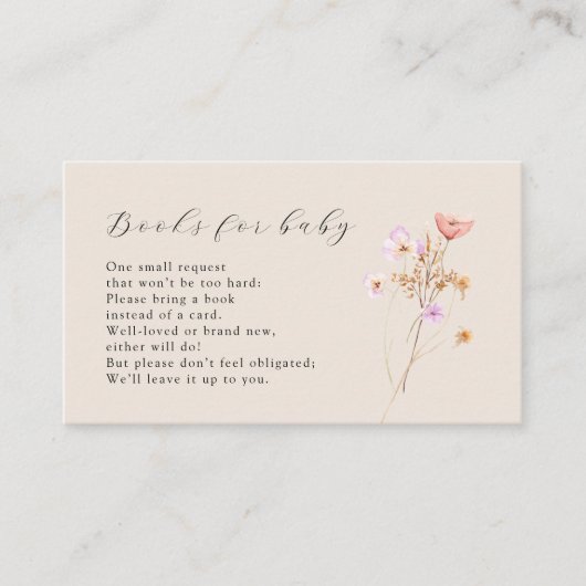 Boho boekt voor Baby Kaart (Voorkant)