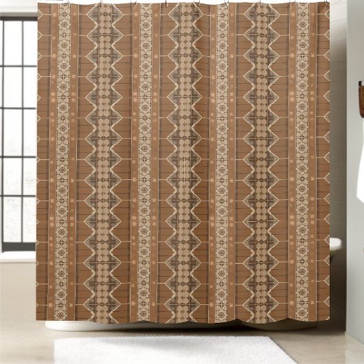 Boho boerderij douchegordijn stijl 2